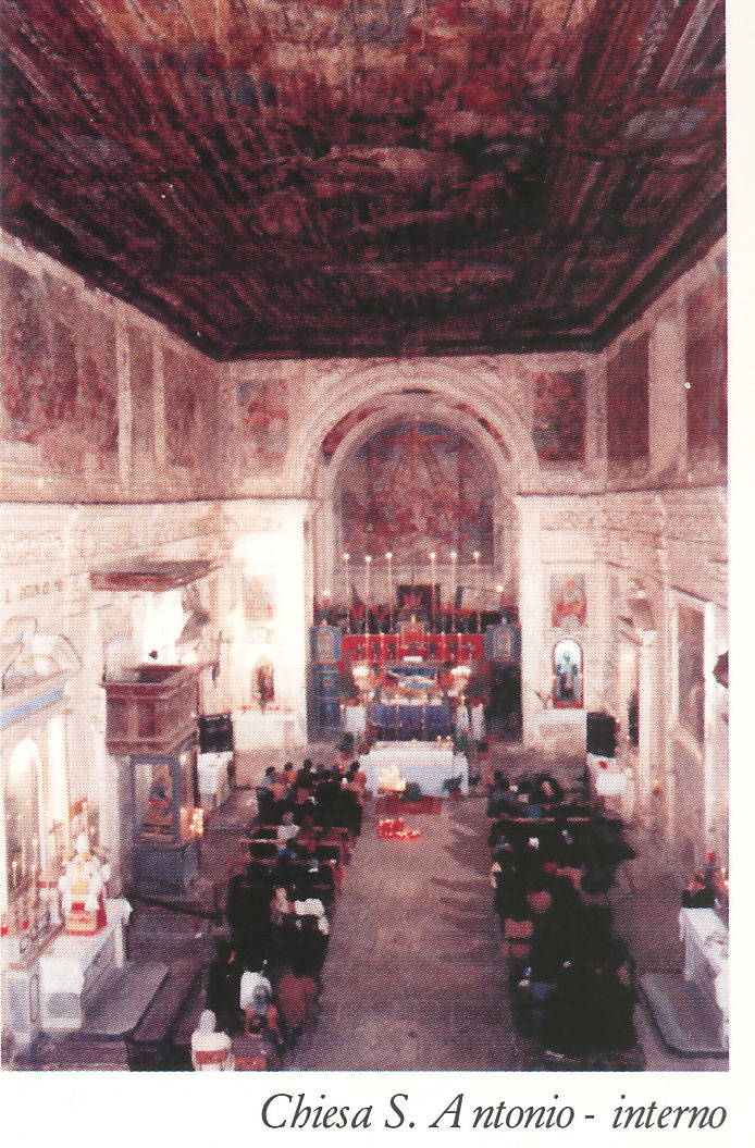 Chiesa S. Antonio - Interno prima del restauro